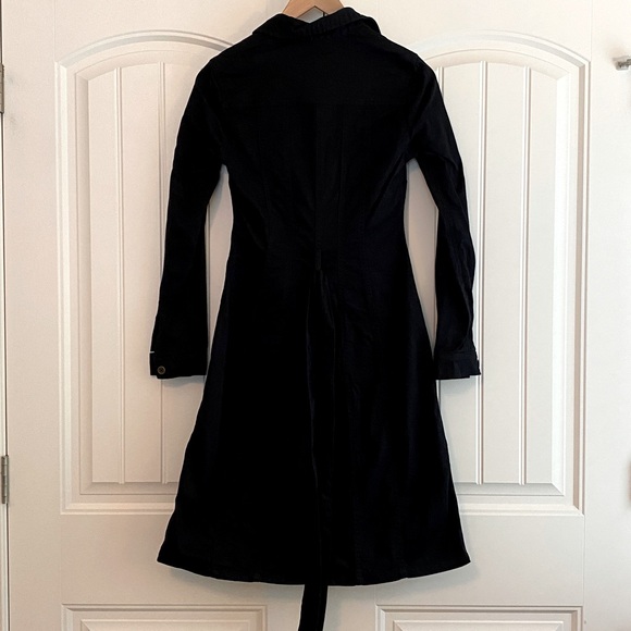 Boden Women's Black‎ Denim Long Sleeve Dress w Belt Size 2R EUC - Picture 6 of 10
